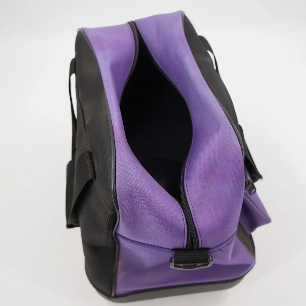 N-Hammer Single Ball Roller Bowling Bag Unisex OS Purple Black Wheeled Logo